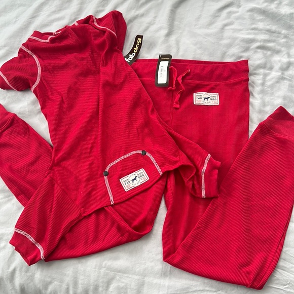 Fabdog Thermal Pajamas 20’’ and Human Bottoms size Women’s Medium - Picture 1 of 16